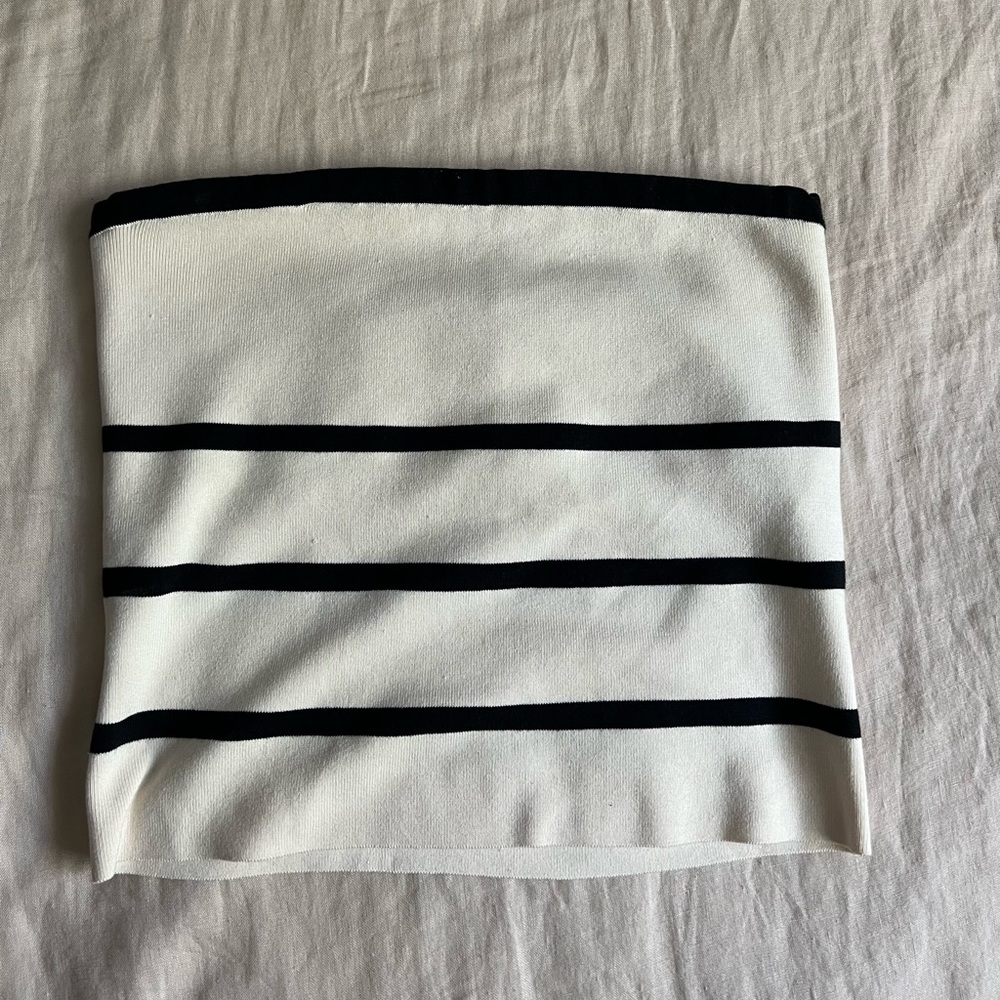 Ralph Lauren Ivory/Navy Tube Top